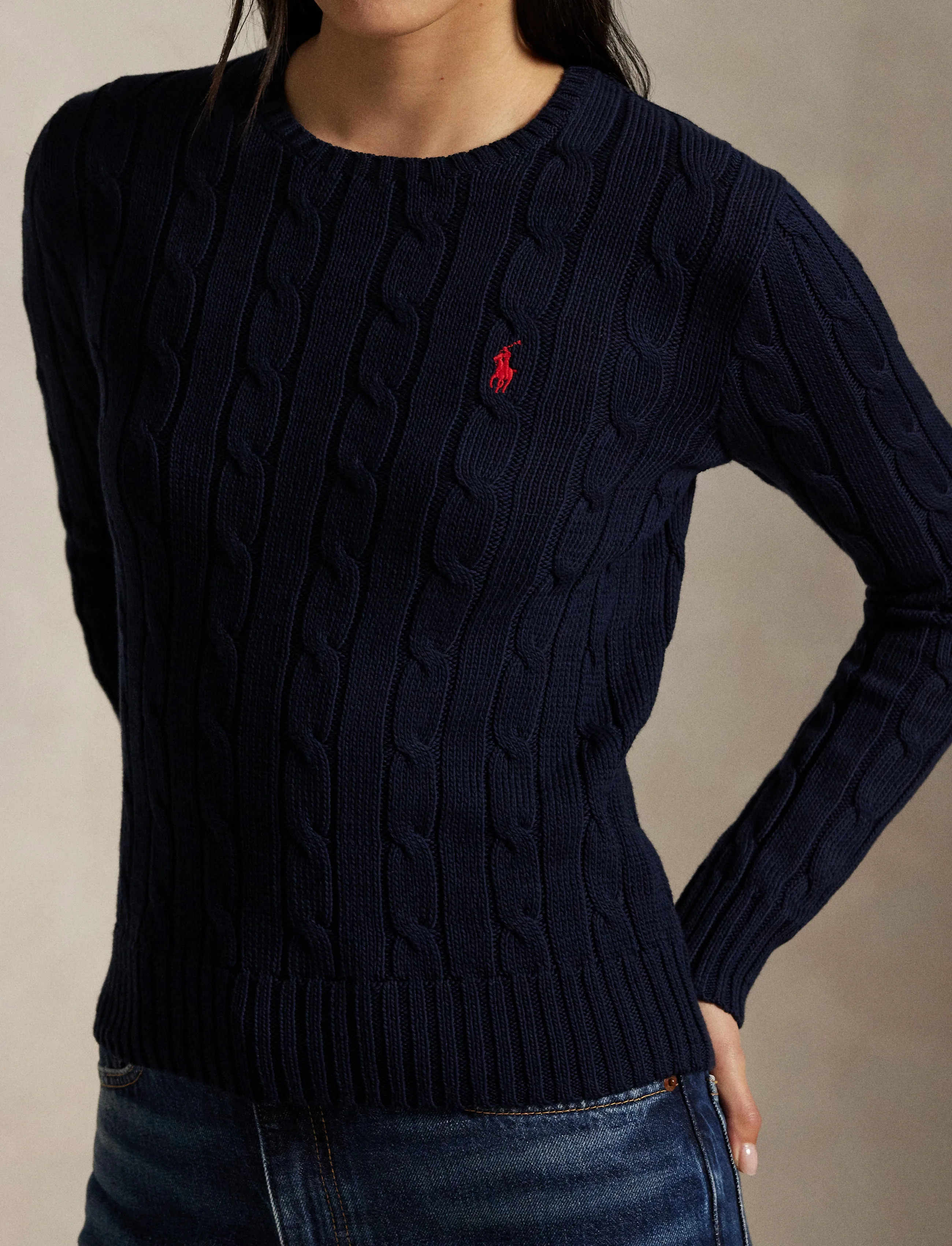 Polo Ralph Lauren 60/2X12 Pima Cotton-Lsl-Plo stickade tröjor dam – bild 7