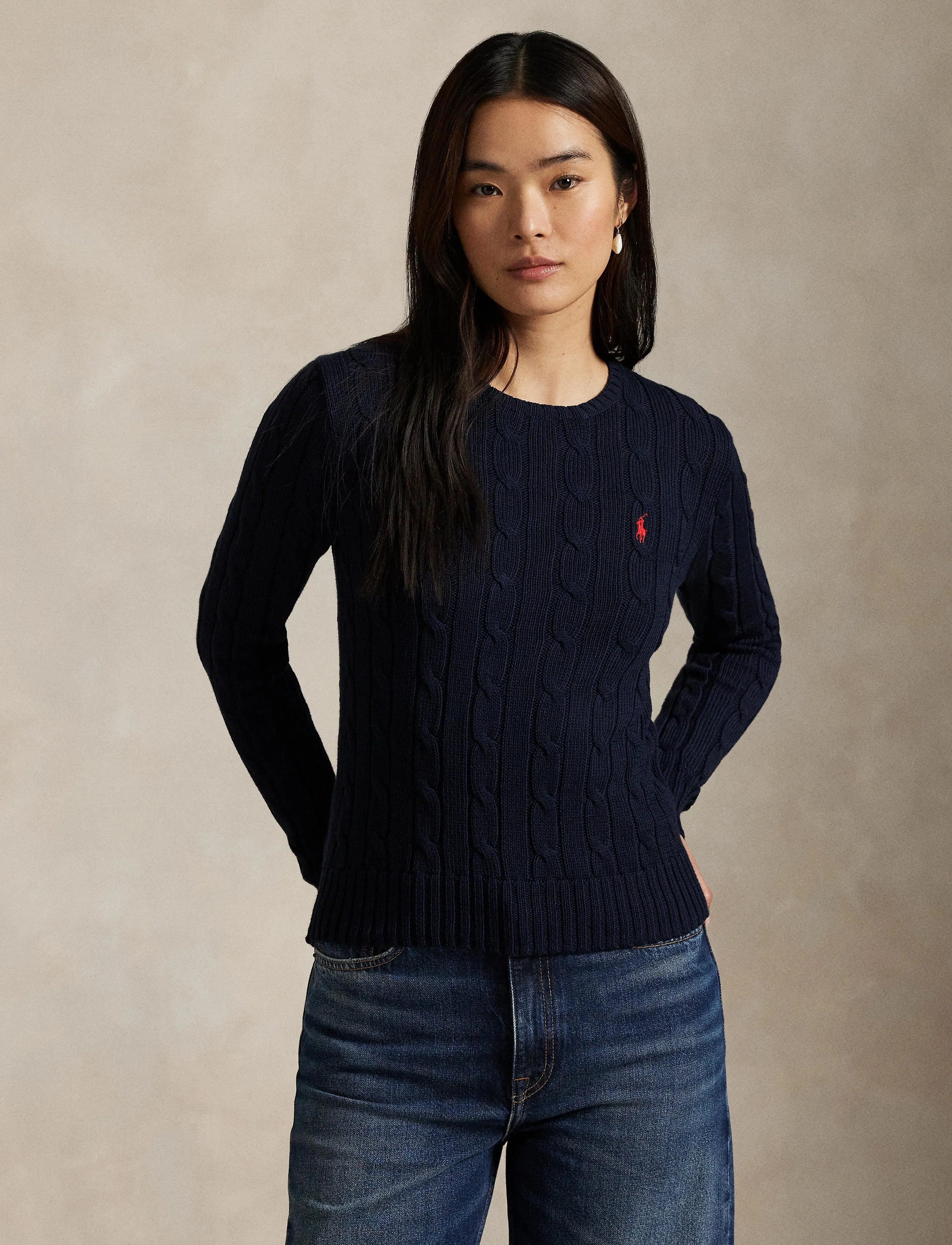 Polo Ralph Lauren 60/2X12 Pima Cotton-Lsl-Plo stickade tröjor dam – bild 9