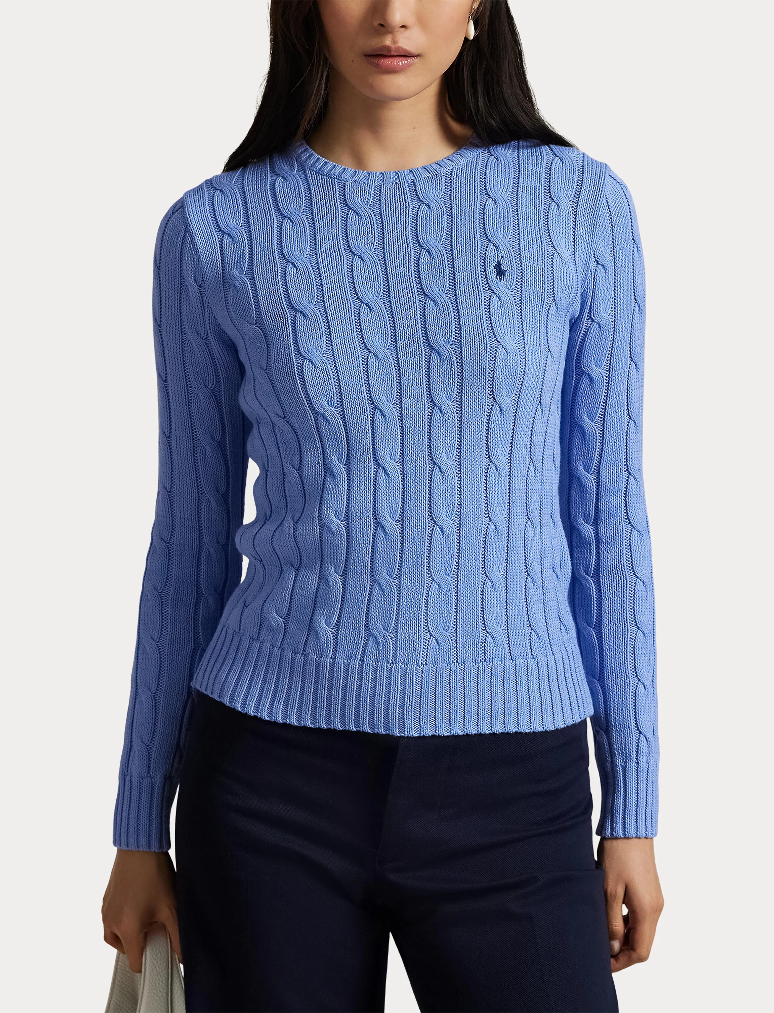 Polo Ralph Lauren - Cable-Knit Cotton Crewneck Sweater - pullover - new litchfield bl - 5