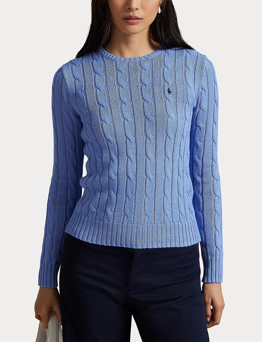 Polo Ralph Lauren - Cable-Knit Cotton Crewneck Sweater - neulepuserot - new litchfield bl - 5