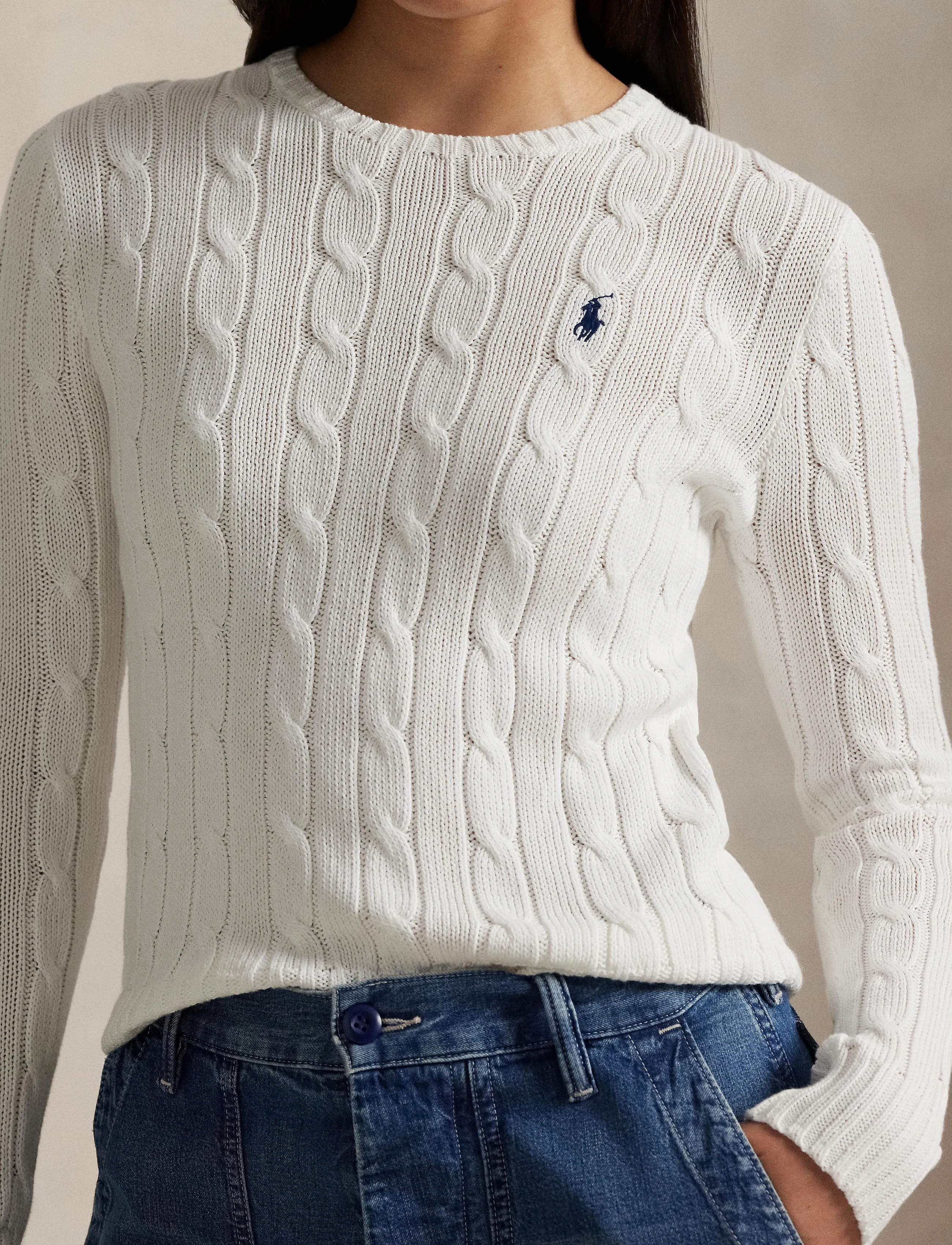 Polo Ralph Lauren 60/2X12 Pima Cotton-Lsl-Plo stickade tröjor dam – bild 7