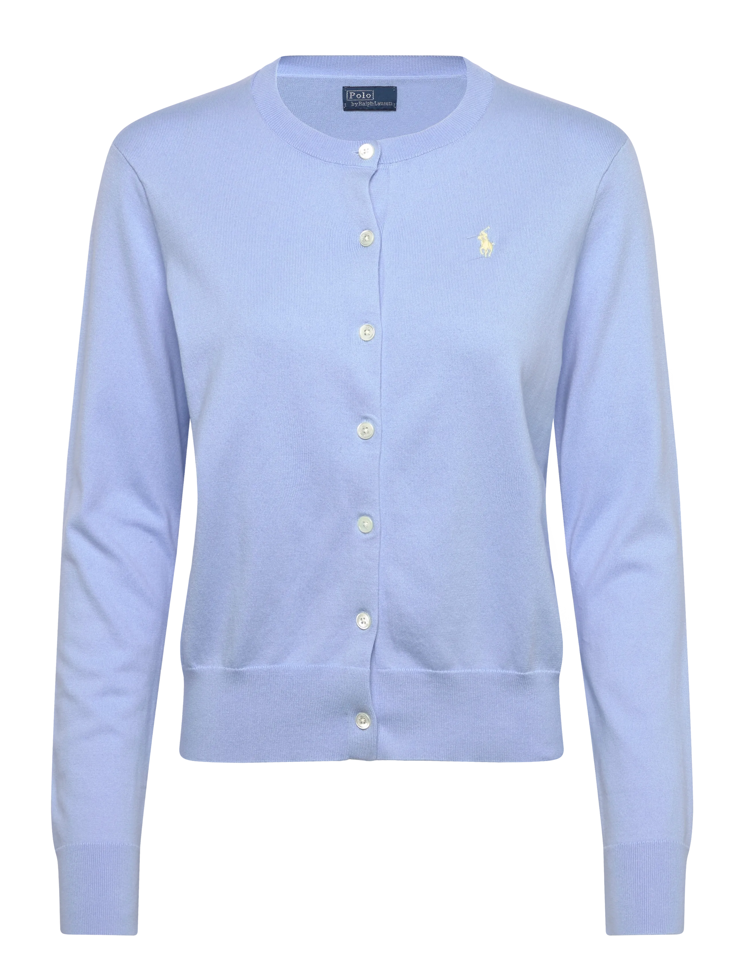 Polo Ralph Lauren Cotton Crewneck Cardigan - Kleidung - BABY BLUE / blue