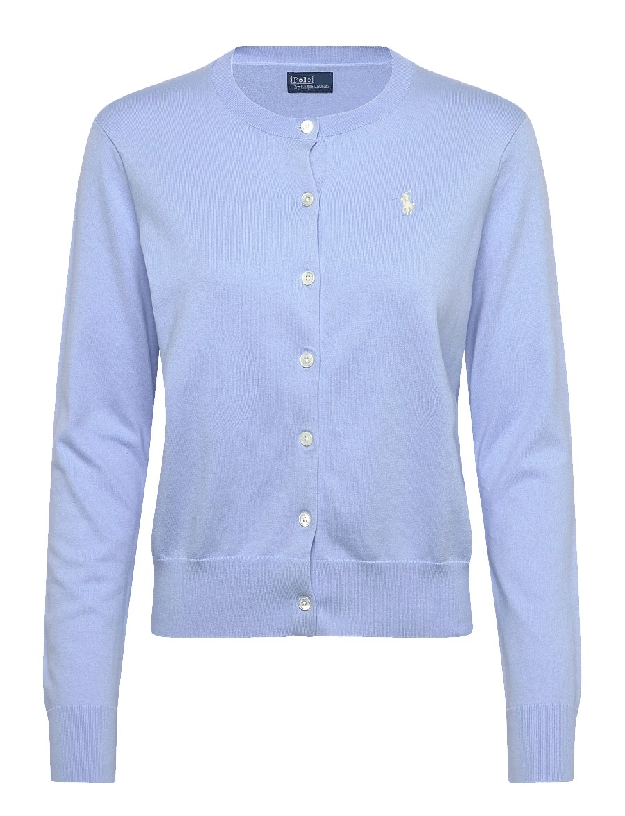 Polo Ralph Lauren - Cotton Crewneck Cardigan - cardigans - baby blue - 0