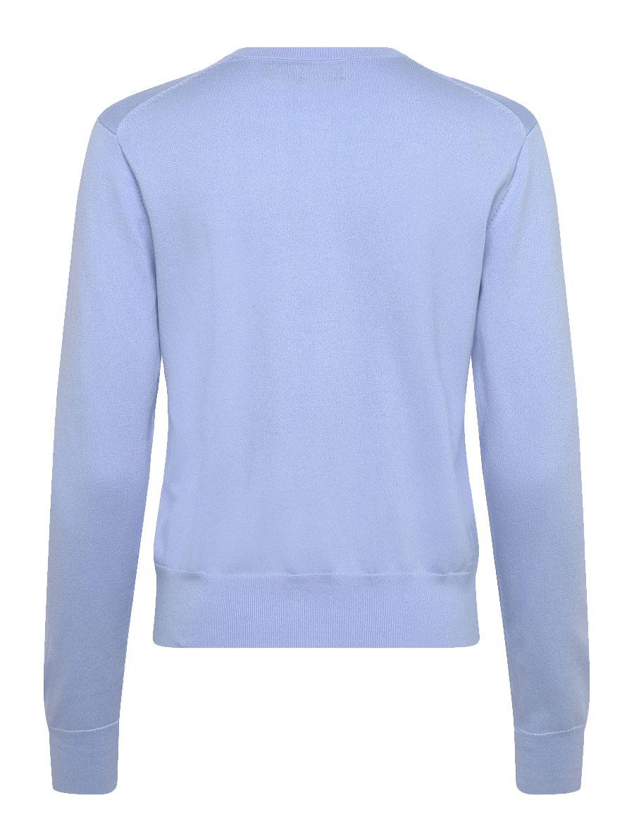 Polo Ralph Lauren - Cotton Crewneck Cardigan - cardigans - baby blue - 1