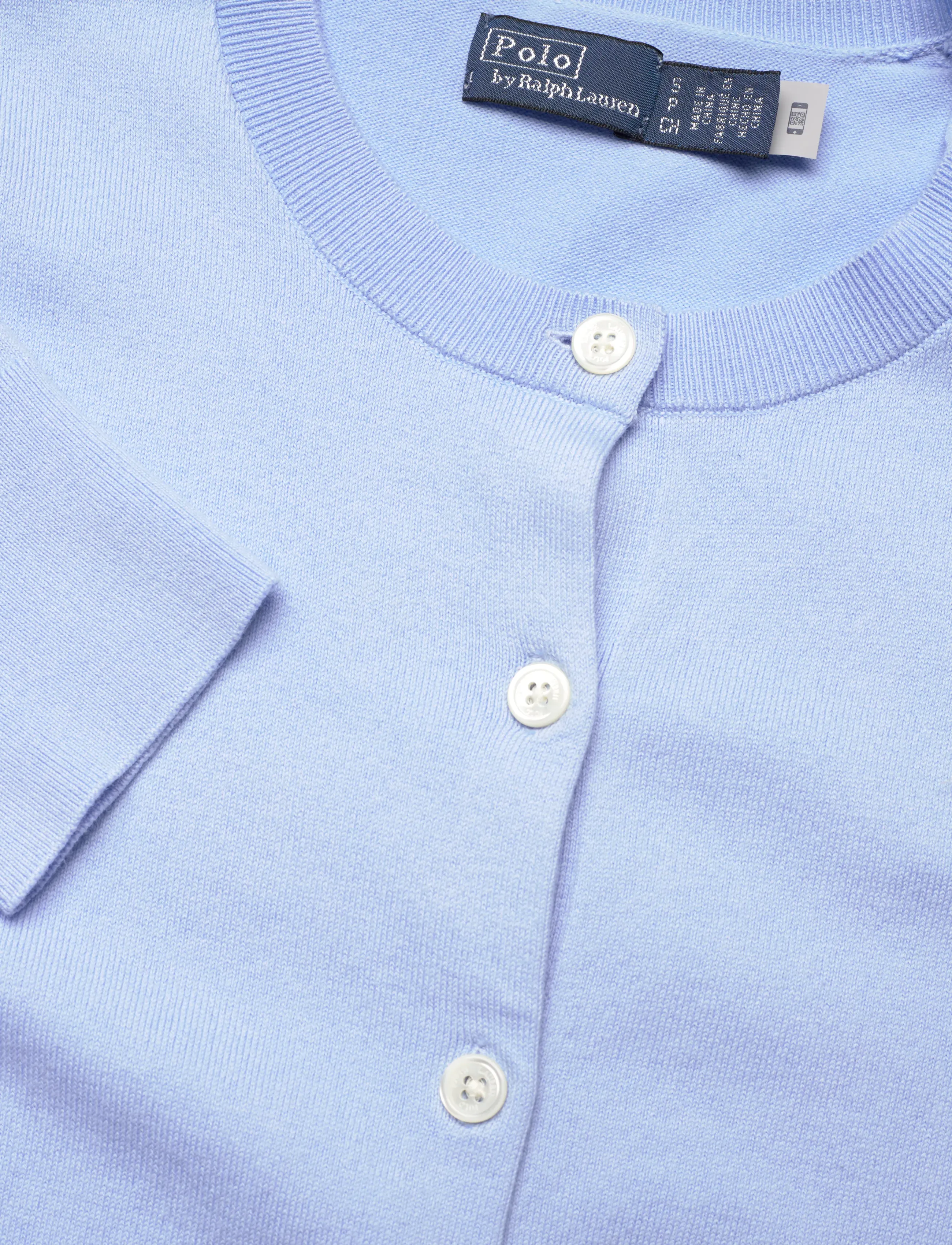 Polo Ralph Lauren - Cotton Crewneck Cardigan - susegamieji megztiniai - baby blue - 2