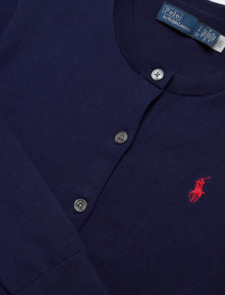 Polo Ralph Lauren - Cotton Crewneck Cardigan - cardigans - bright navy - 5