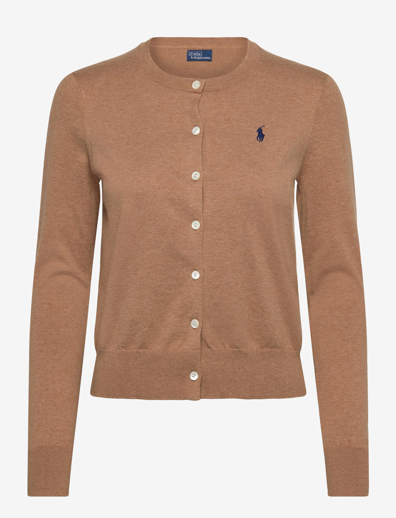 Polo Ralph Lauren - Cotton Crewneck Cardigan - cardigans - collection camel - 0