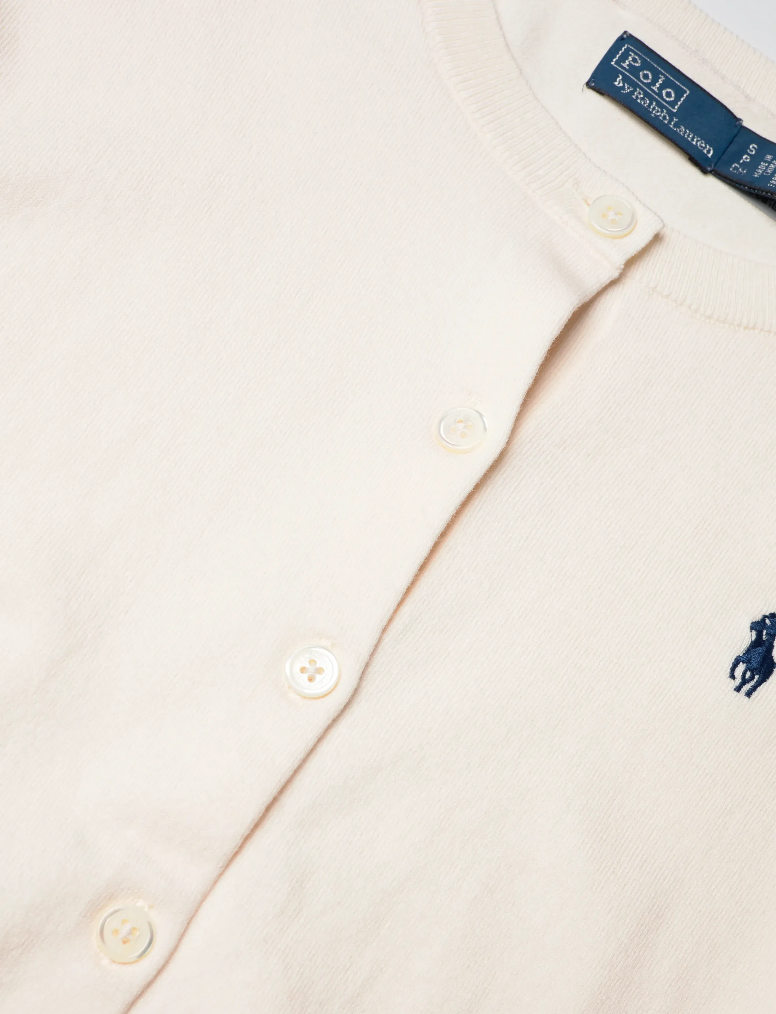 Polo Ralph Lauren - Cotton Crewneck Cardigan - cardigans - collection cream - 2