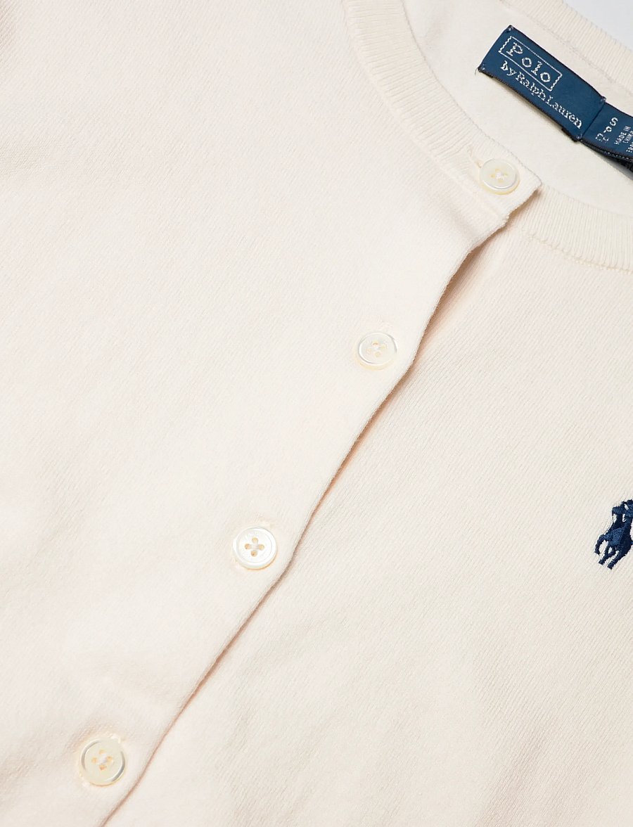 Polo Ralph Lauren - Cotton Crewneck Cardigan - cardigans - collection cream - 2