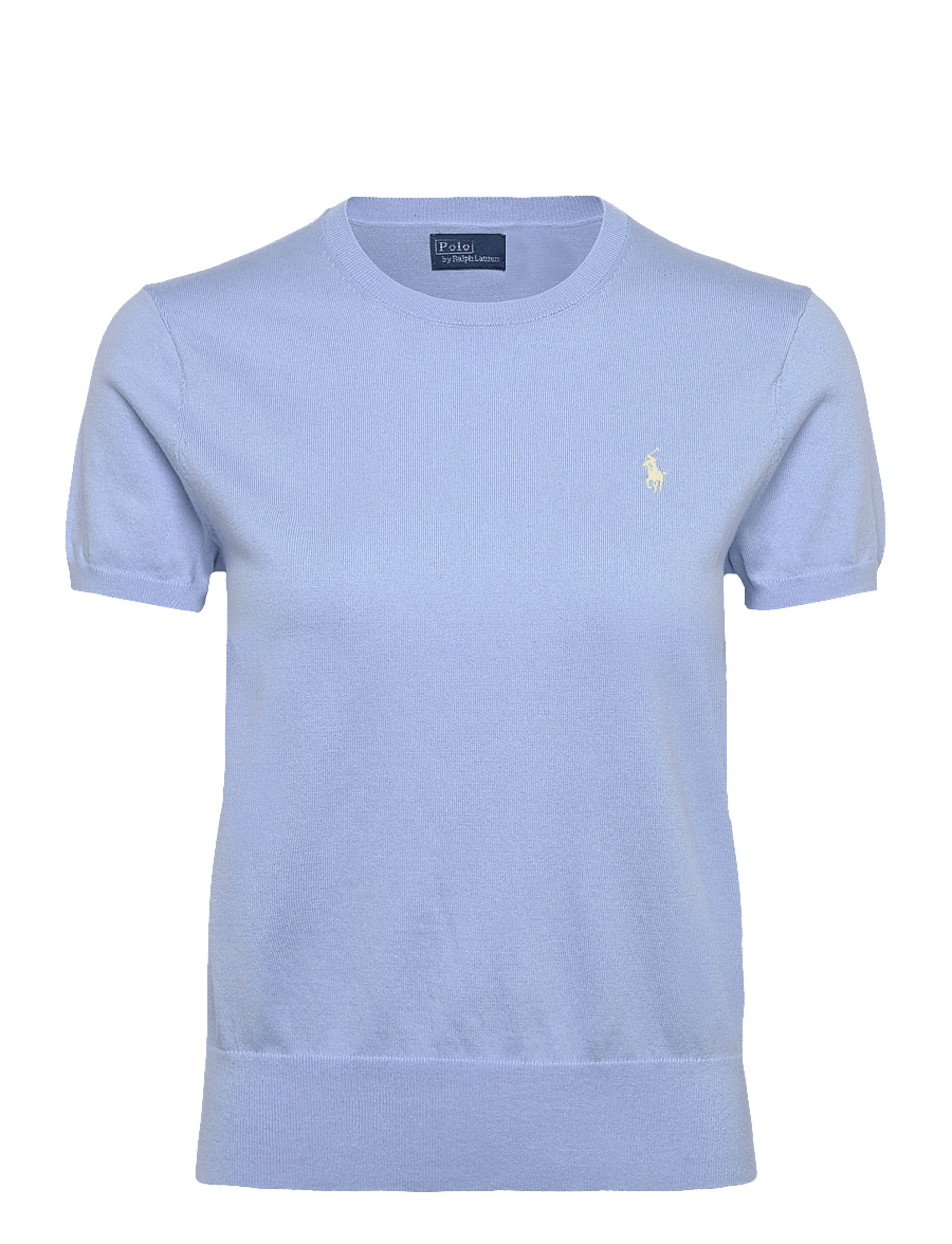 Polo Ralph Lauren - 2/50 PIMA COTTON-SWEATER-PULLOVER - t-shirts - baby blue - 0