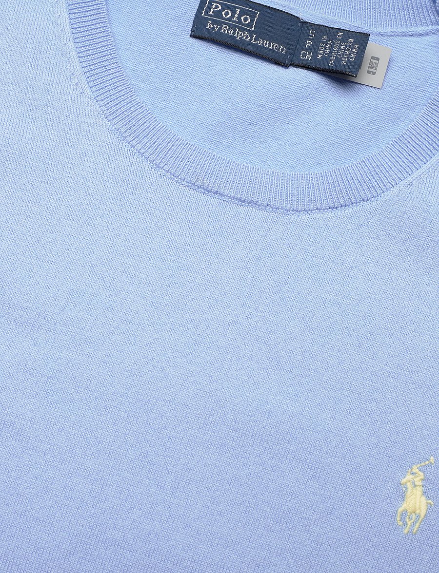 Polo Ralph Lauren - 2/50 PIMA COTTON-SWEATER-PULLOVER - t-shirts - baby blue - 2
