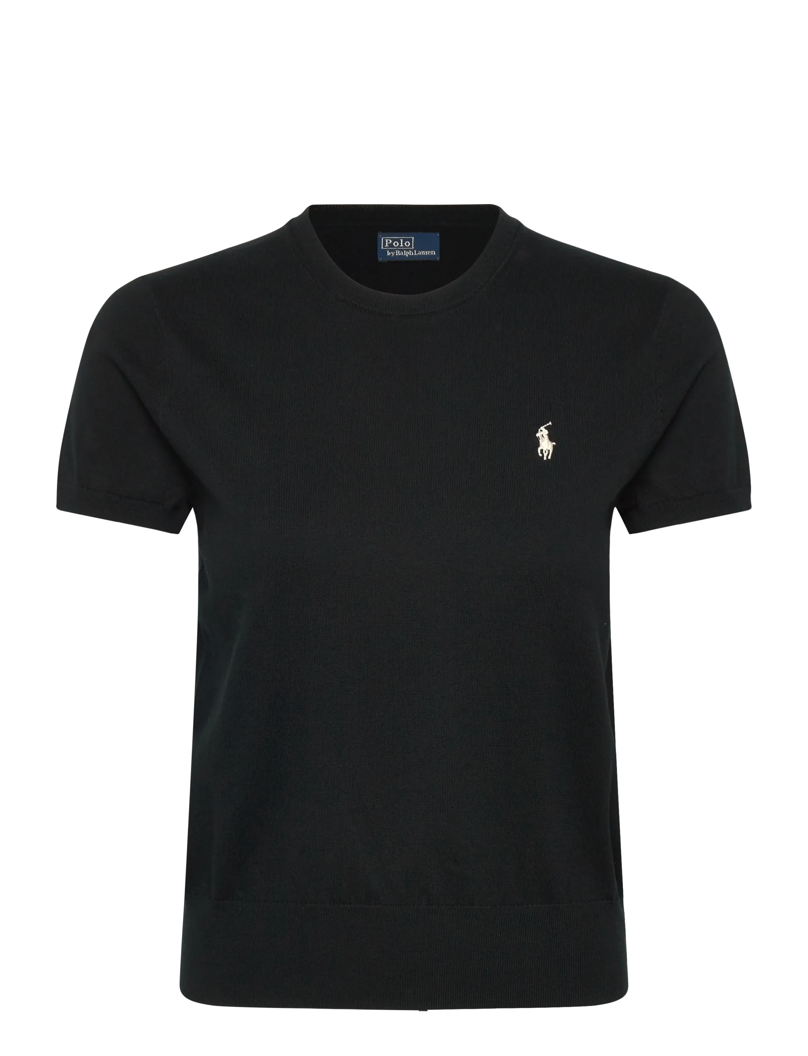 Polo Ralph Lauren Short-Sleeve Crewneck Sweater - T-shirts & Tops - POLO BLACK / black