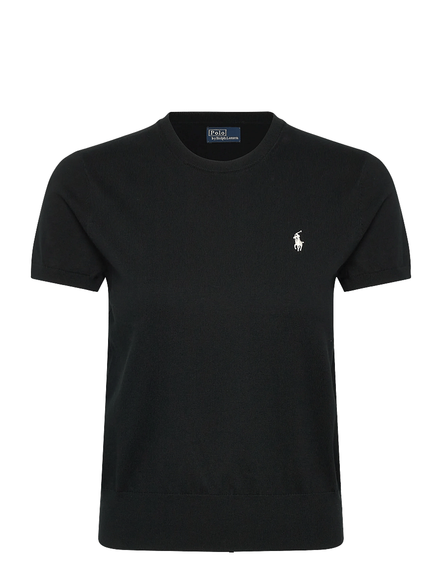 Polo Ralph Lauren - 2/50 PIMA COTTON-SWEATER-PULLOVER - t-shirts - polo black - 0