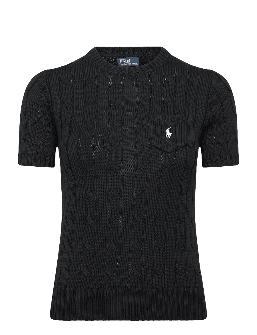 Polo Ralph Lauren - 60/2X12 PIMA COTTON-SWEATER-PULLOVE - stickade tröjor - polo black - 0