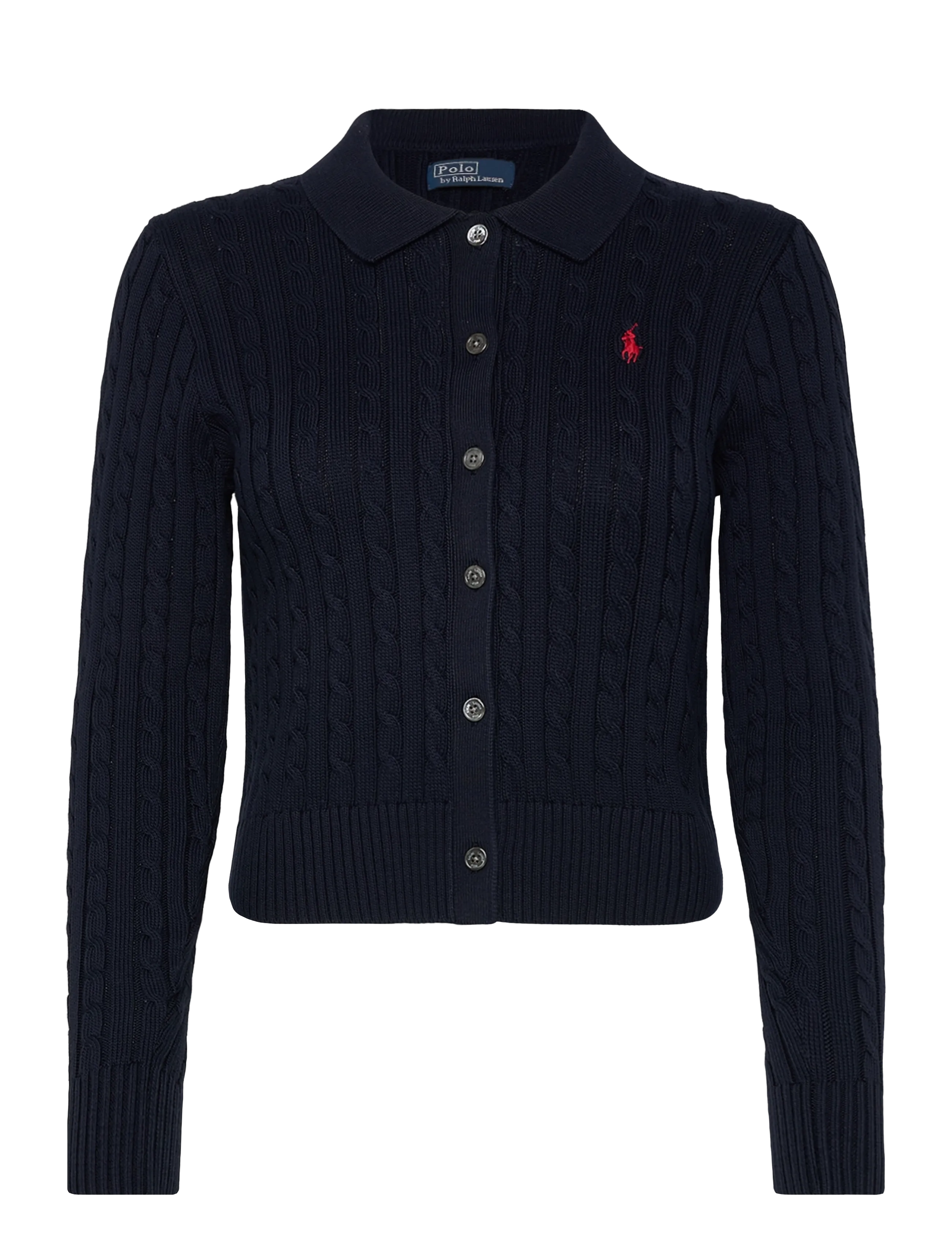 Polo Ralph Lauren Cable-Knit Cotton Cardigan - Polo Ralph Lauren - HUNTER NAVY / navy