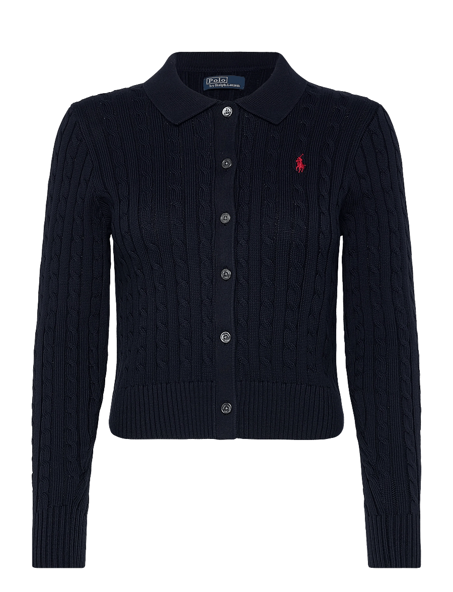 Polo Ralph Lauren - Cable-Knit Cotton Cardigan - kardiganid - hunter navy - 1