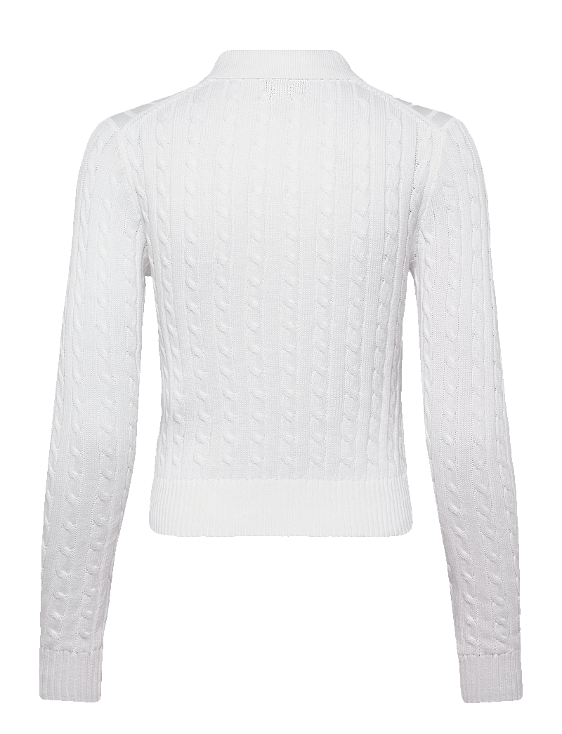 Polo Ralph Lauren - Cable-Knit Cotton Cardigan - kardiganid - white - 1