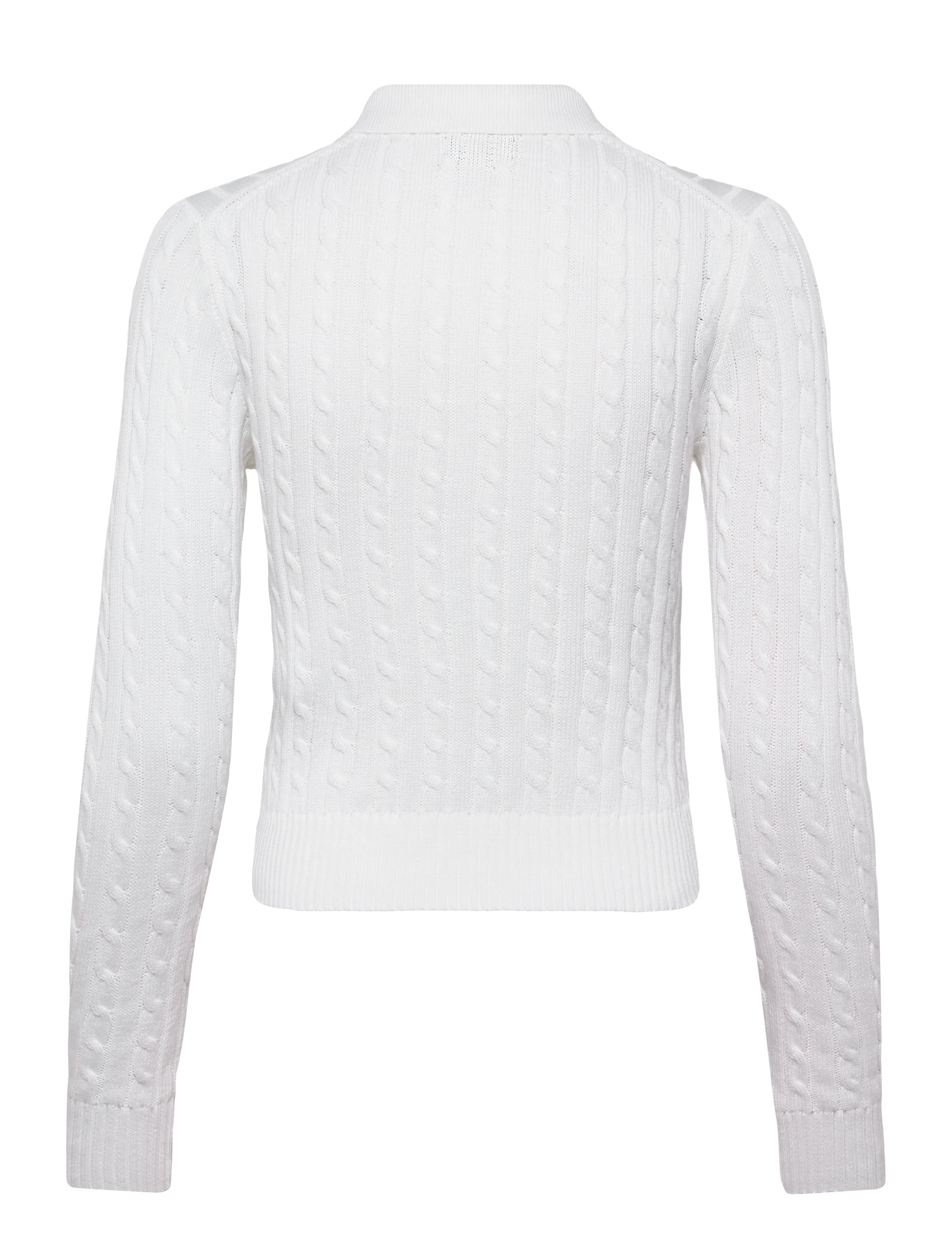 Polo Ralph Lauren - Cable-Knit Cotton Cardigan - cardigans - white - 2