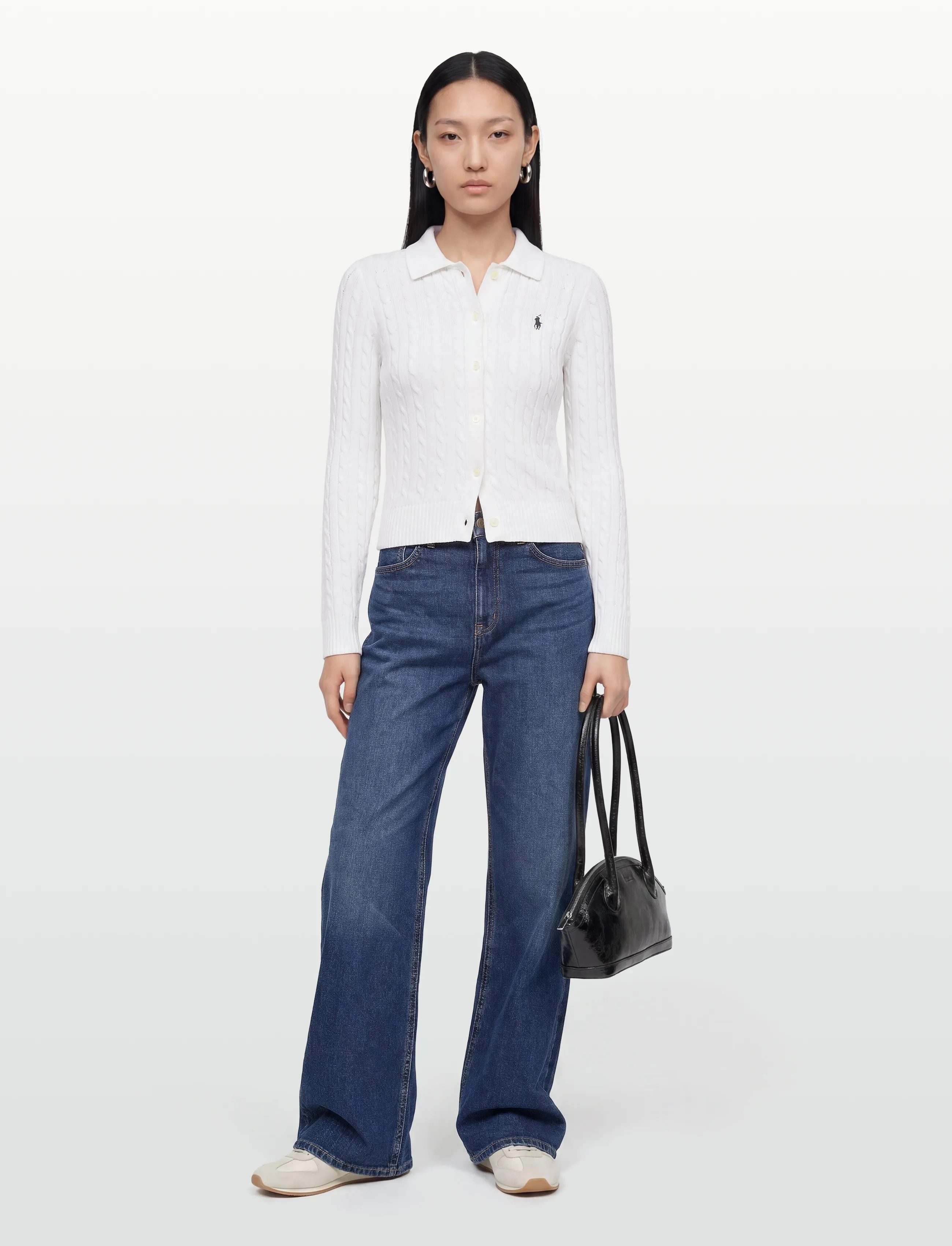 Polo Ralph Lauren Cable-Knit Cotton Cardigan - Ralph Lauren - WHITE / white