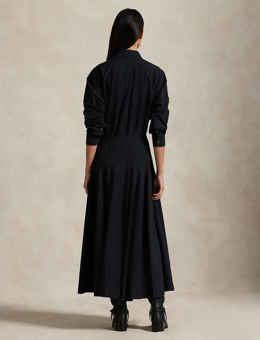 Polo Ralph Lauren - Paneled Cotton Canvas Shirtdress - robes chemises - polo black - 2