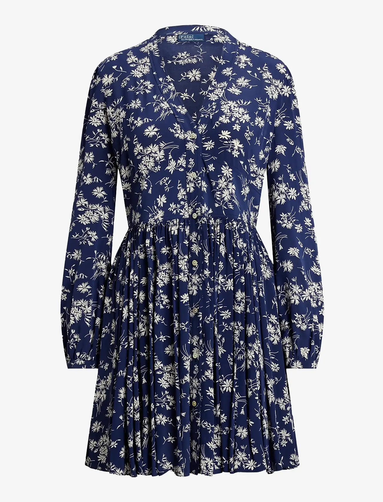 Polo Ralph Lauren - Floral Buttoned Crepe Dress - short dresses - 1949 daisy bouque - 1