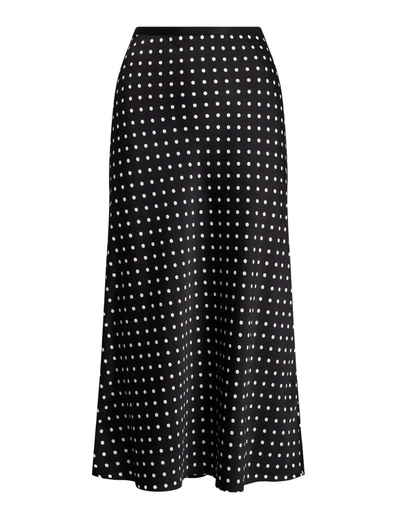 POLO RALPH LAUREN Polka-Dot Satin Rock Schwarz - 36 - Damen
