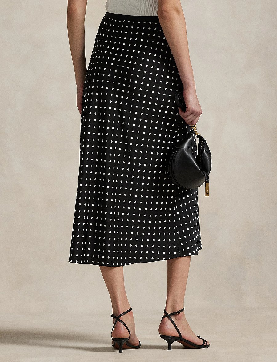 Polo Ralph Lauren - Polka-Dot Satin Skirt - jupes en satin - 1929 polka dot bl - 2
