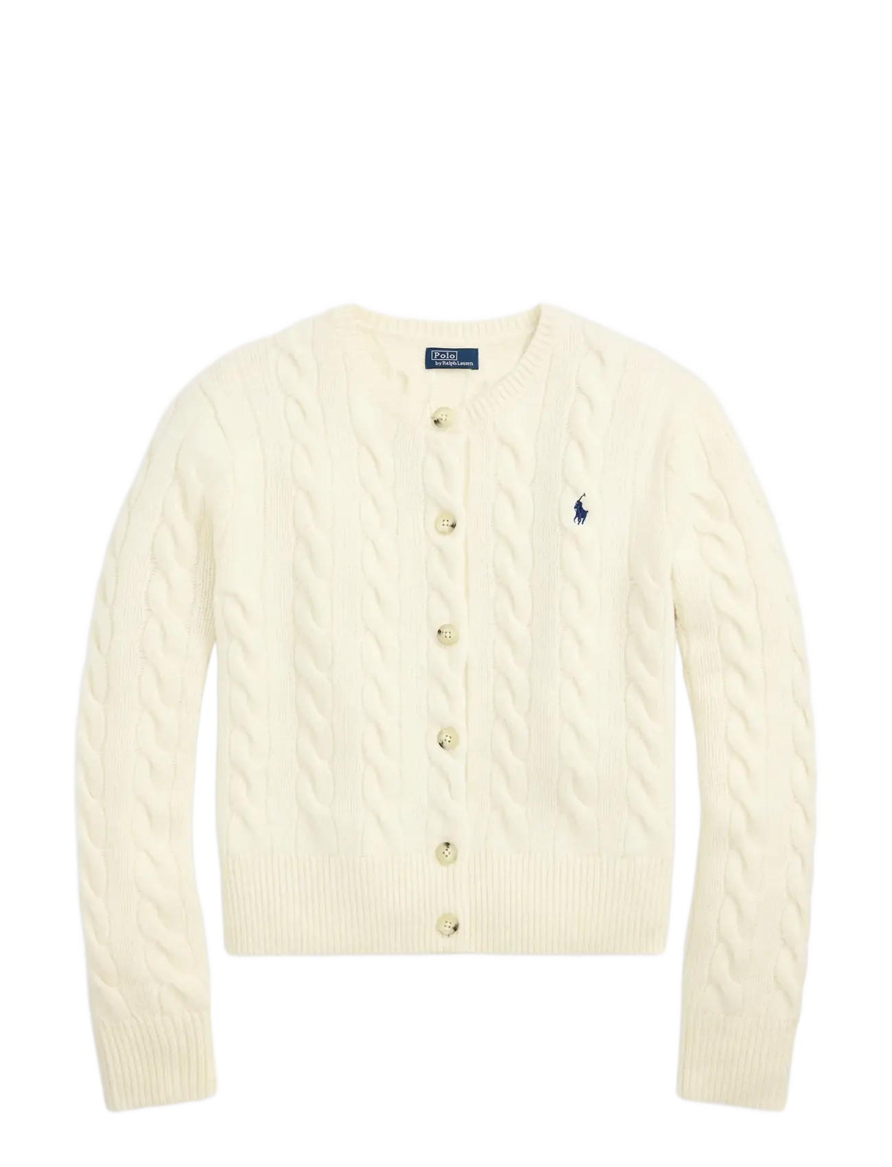 Polo Ralph Lauren - Cable-Knit Wool-Cashmere Cardigan - kashmir - authentic cream - 2