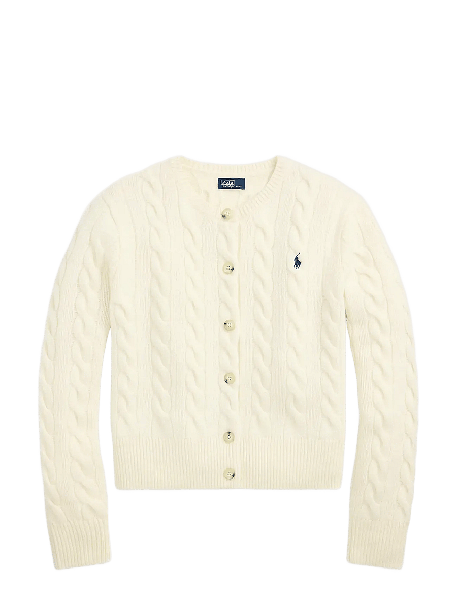 Polo Ralph Lauren - Cable-Knit Wool-Cashmere Cardigan - kaschmir - authentic cream - 2