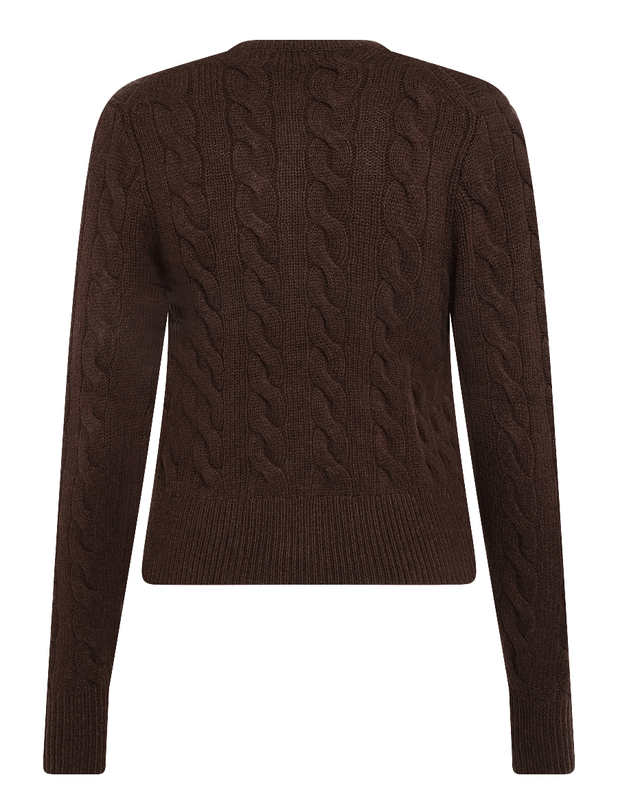 Polo Ralph Lauren - Cable-Knit Wool-Cashmere Cardigan - kasmír - cedar heather - 2