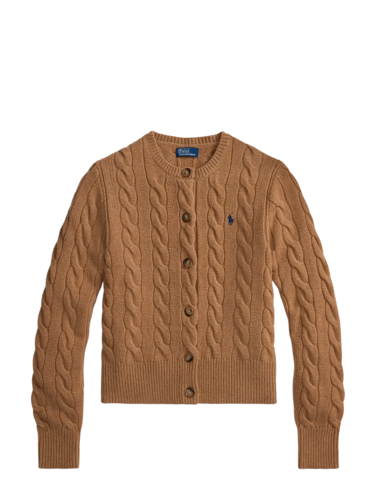 Polo Ralph Lauren - Cable-Knit Wool-Cashmere Cardigan - kashmir - collection camel - 2
