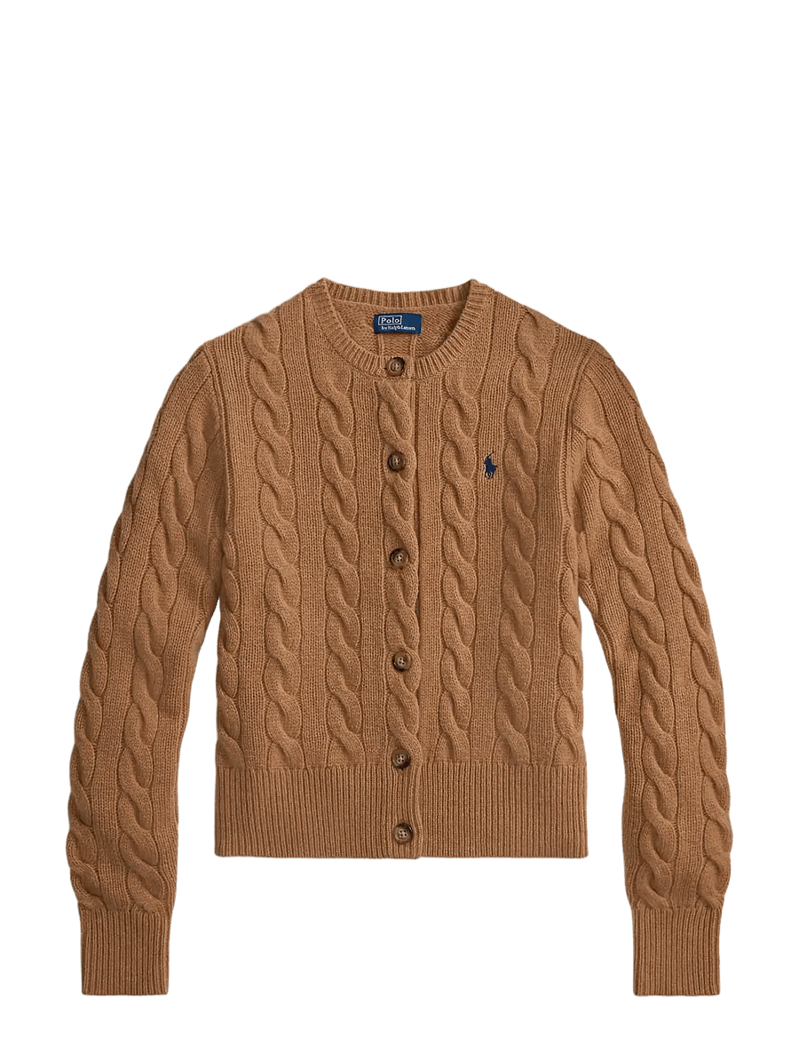 Polo Ralph Lauren - Cable-Knit Wool-Cashmere Cardigan - kaschmir - collection camel - 2