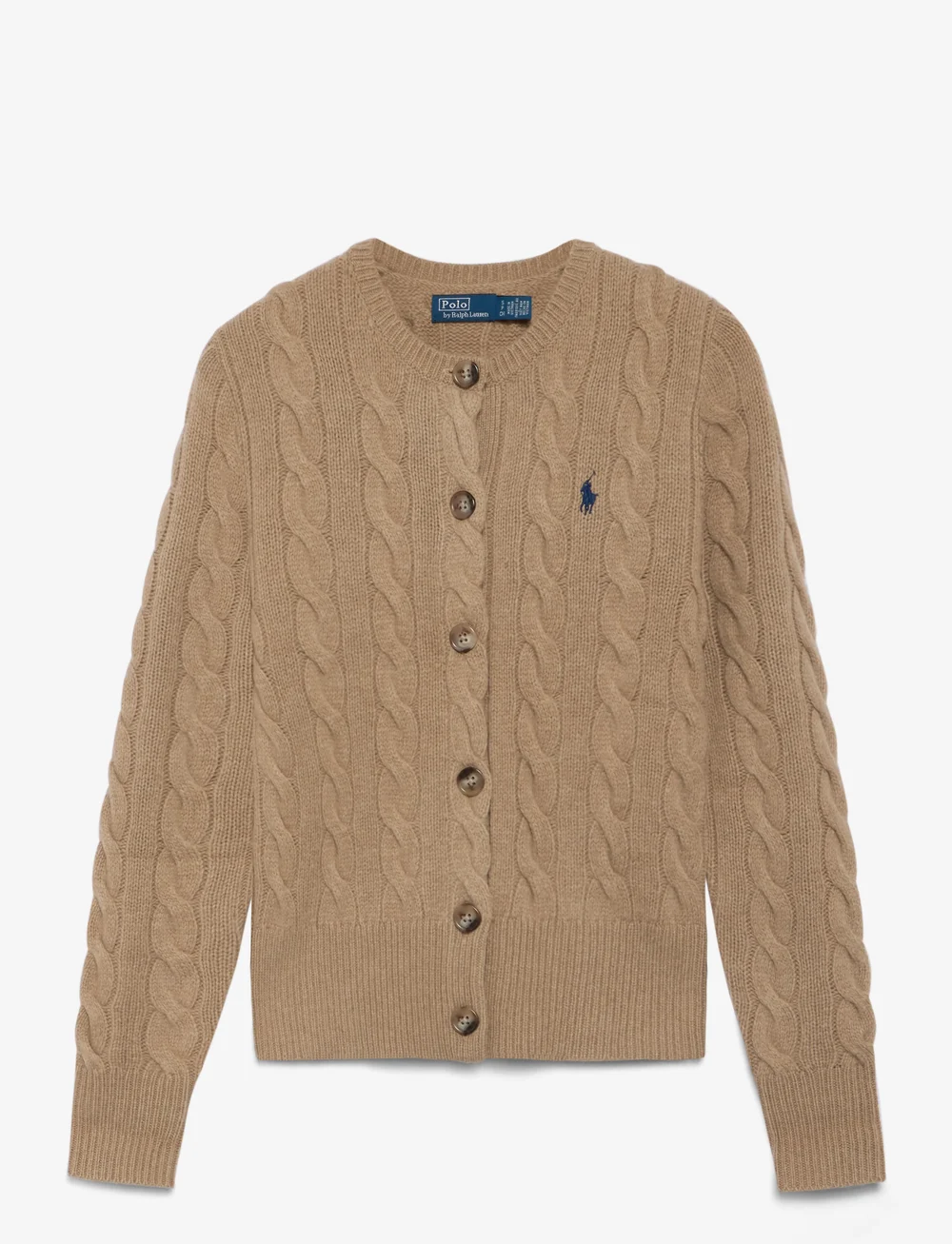 Polo Ralph Lauren - Cable-Knit Wool-Cashmere Cardigan - kardiganid - collection camel - 2