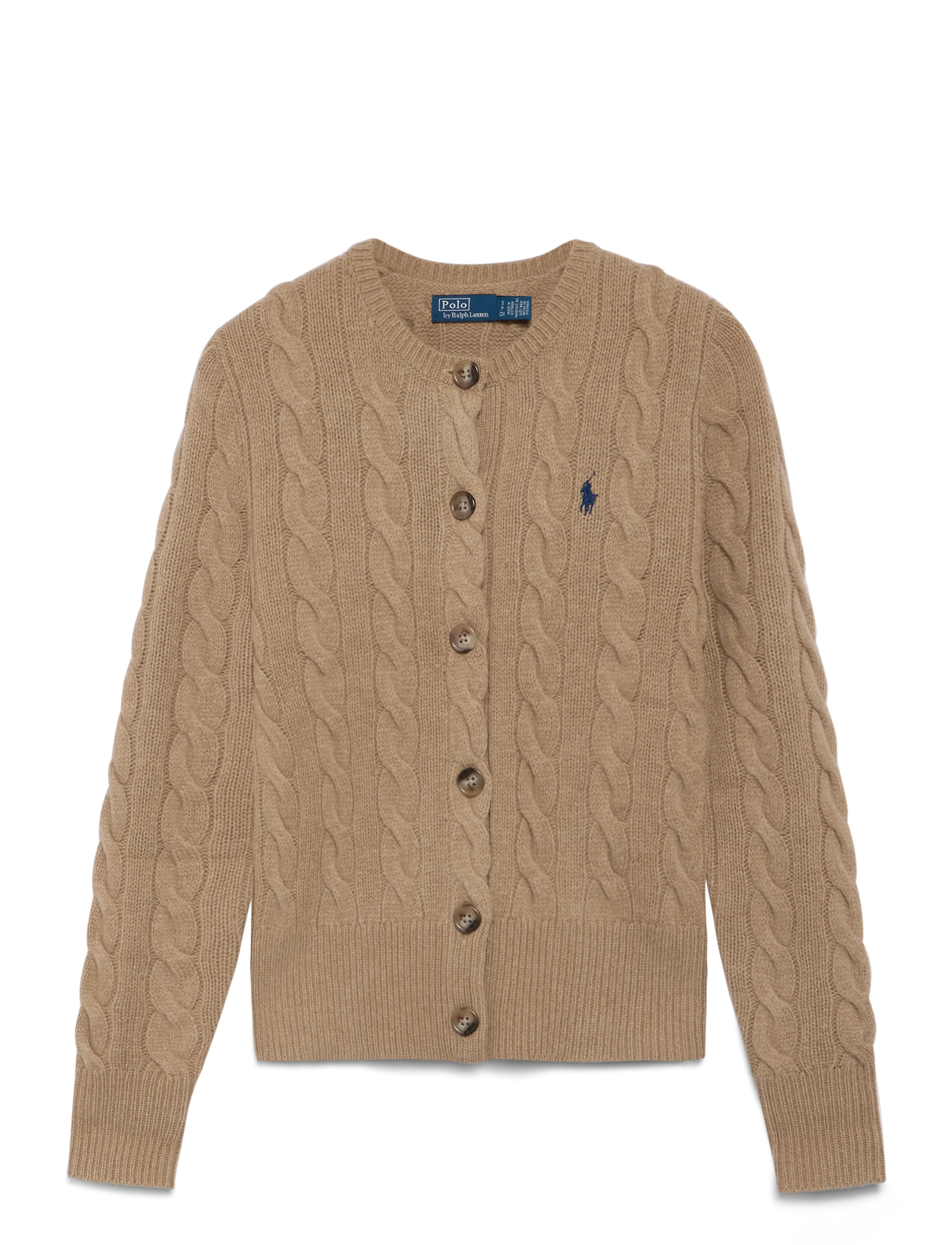 Polo Ralph Lauren Cable-Knit Wool-Cashmere Cardigan - Cashmere - COLLECTION CAMEL / beige