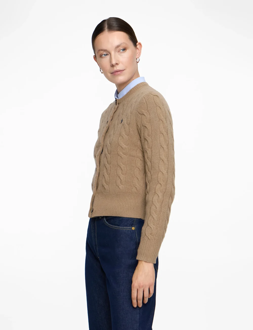 Polo Ralph Lauren - Cable-Knit Wool-Cashmere Cardigan - kardiganid - collection camel - 4