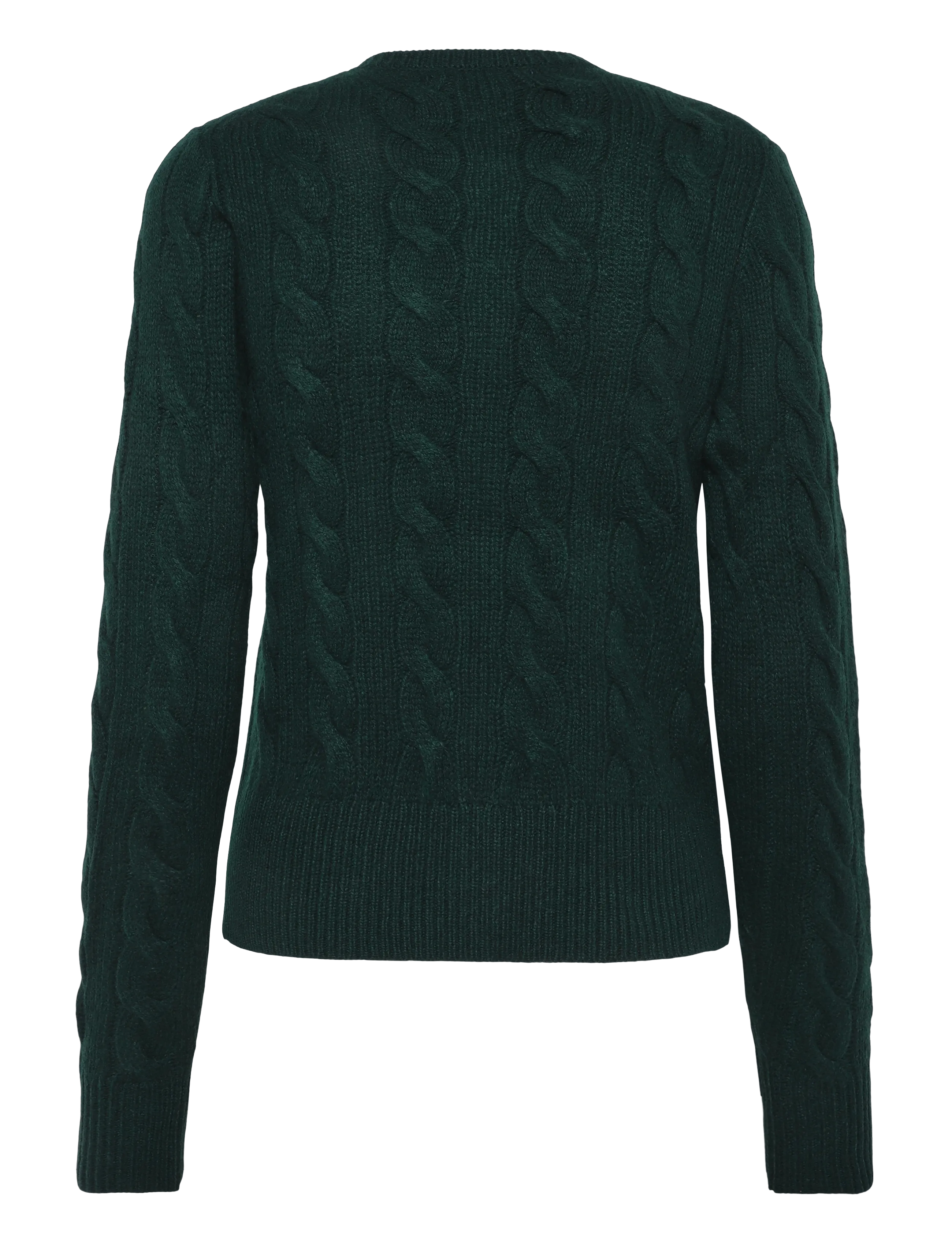 Polo Ralph Lauren - Cable-Knit Wool-Cashmere Cardigan - kashmir - college green - 2