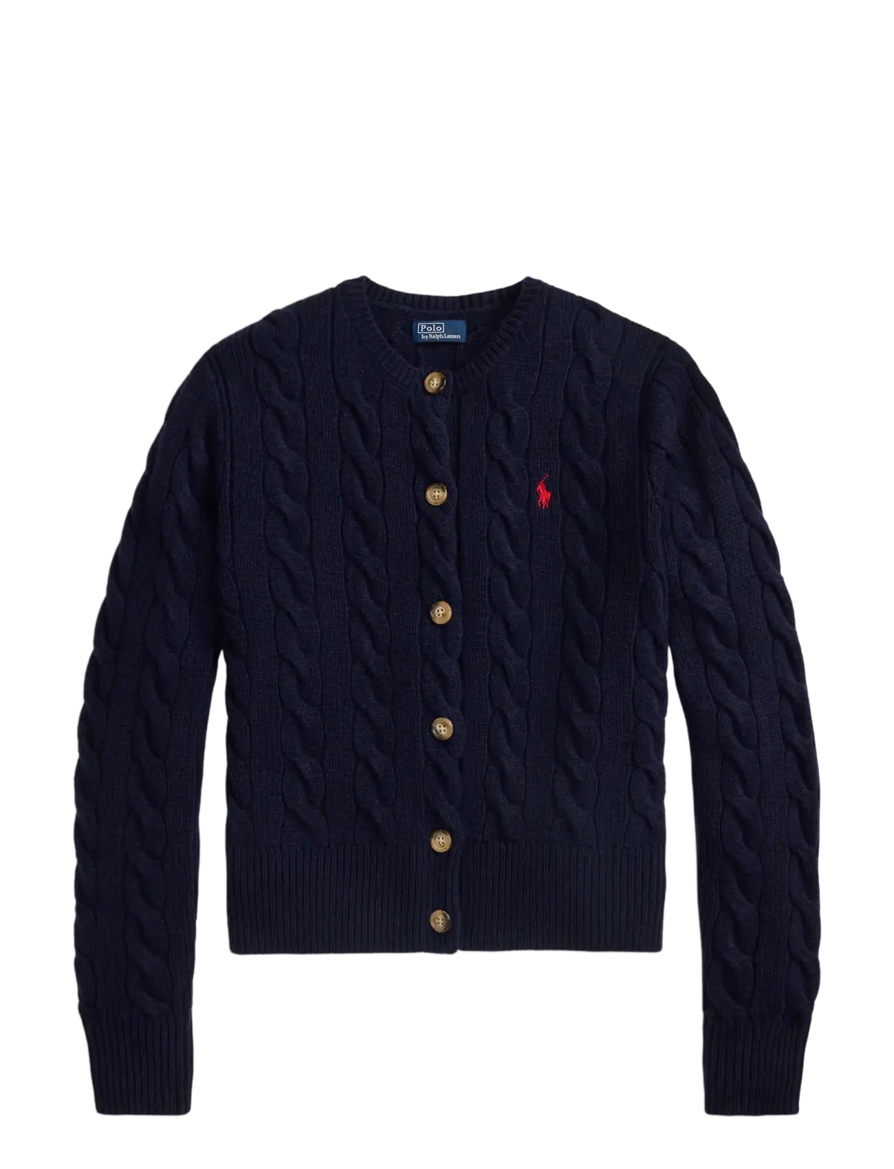 Polo Ralph Lauren - Cable-Knit Wool-Cashmere Cardigan - kašmiir - hunter navy - 2