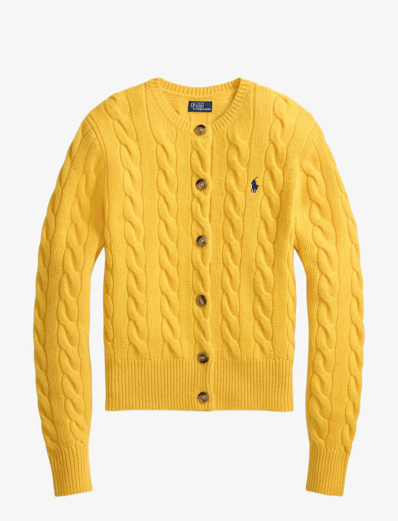 Polo Ralph Lauren - 2/15 80-20 W/CS RWS-SWEATER-CARDIGA - kaschmir - mustard yellow - 1