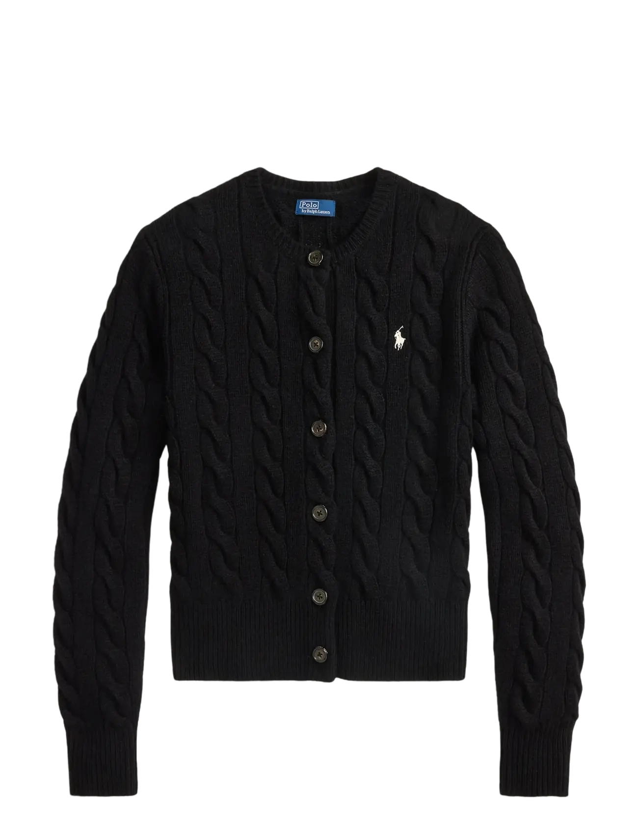 Polo Ralph Lauren - Cable-Knit Wool-Cashmere Cardigan - kashmir - polo black - 2