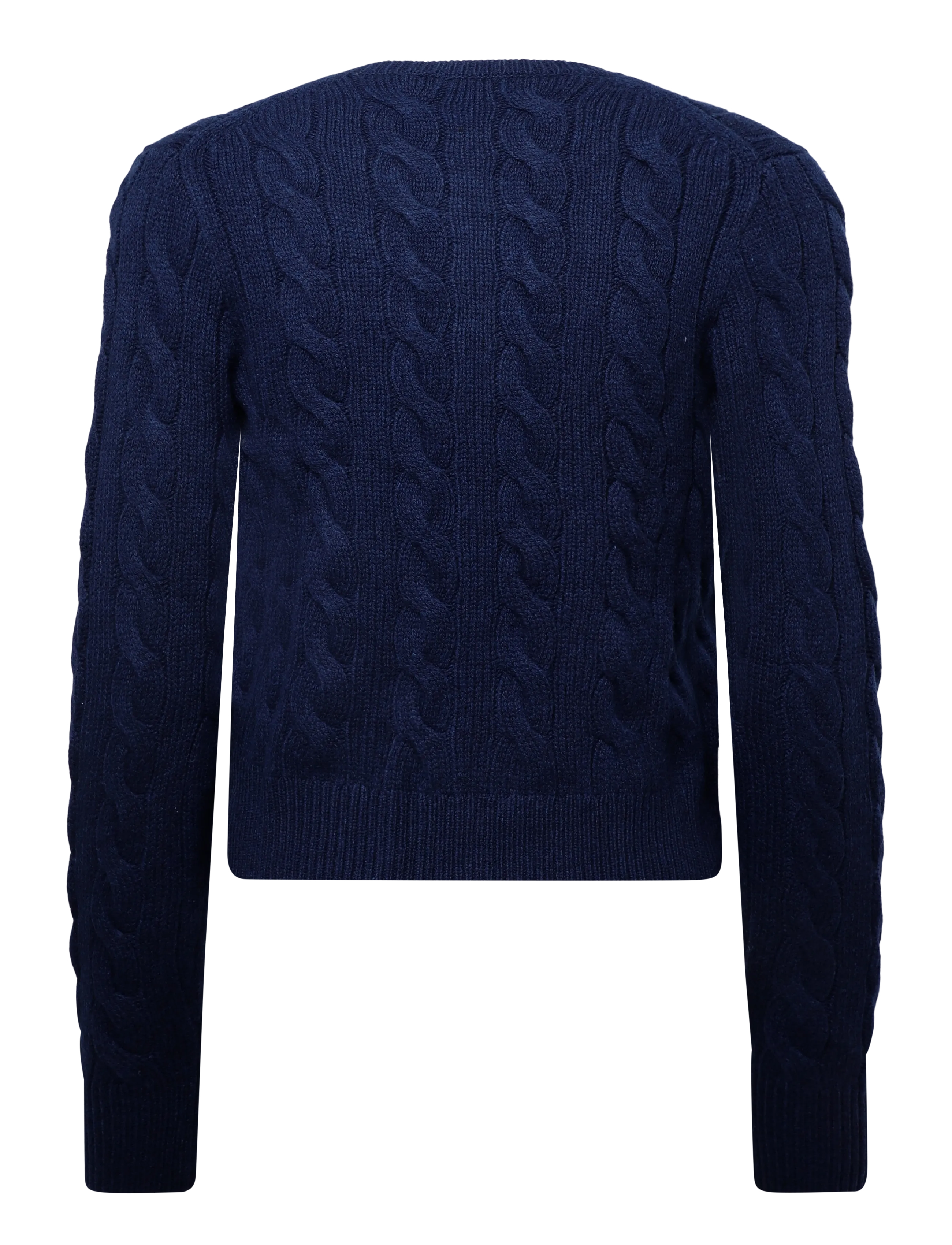 Polo Ralph Lauren - Cable-Knit Wool-Cashmere Cardigan - kašmirs - spring navy heath - 2