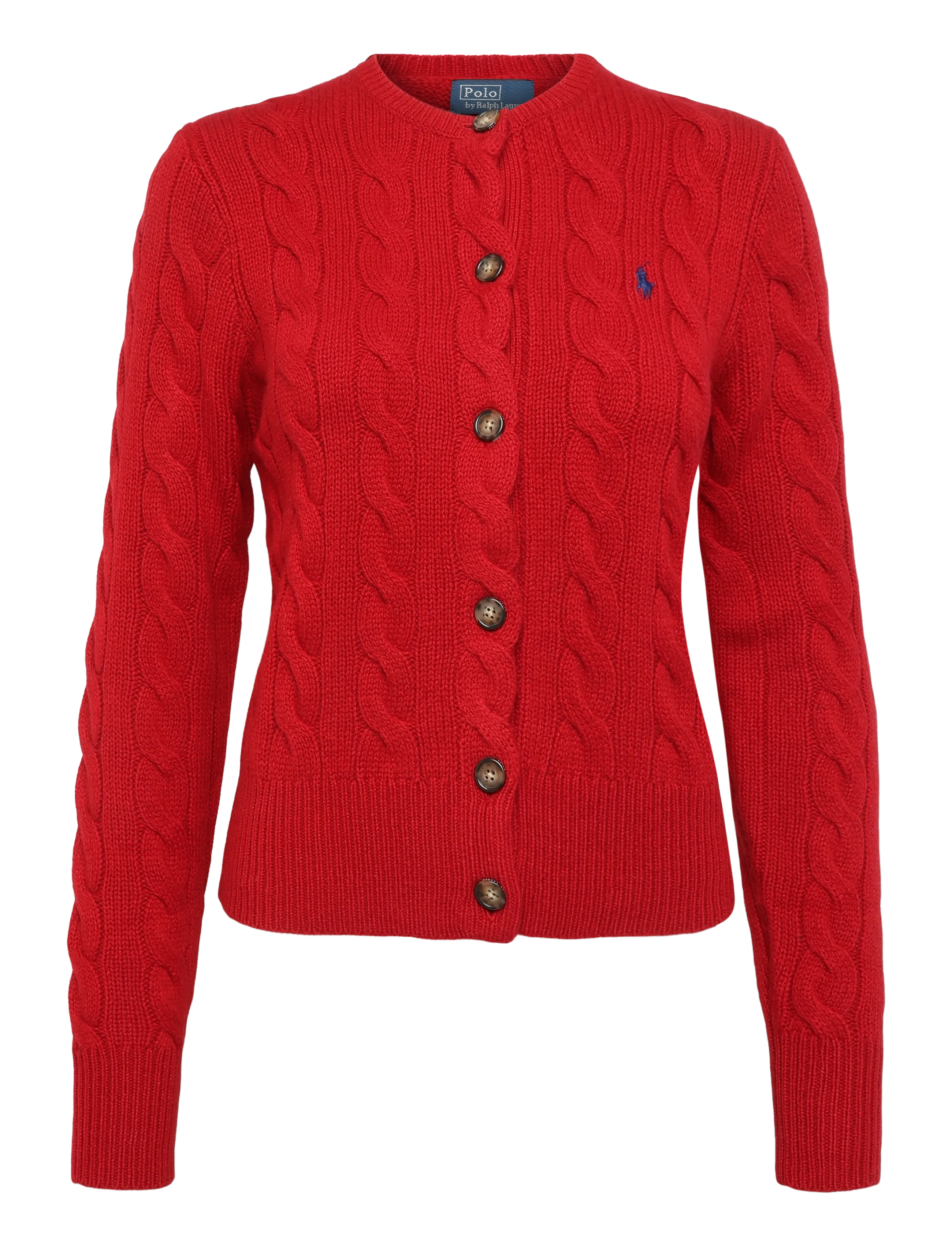 Polo Ralph Lauren Cable-Knit Wool-Cashmere Cardigan - Kleidung - UNIVERSITY RED / red