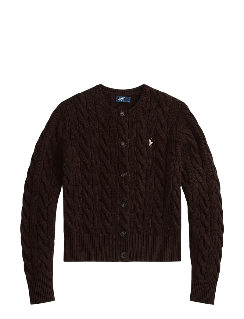 Polo Ralph Lauren - 2/15 80-20 W/CS RWS-SWEATER-CARDIGA - vesten - walnut brown mela - 1