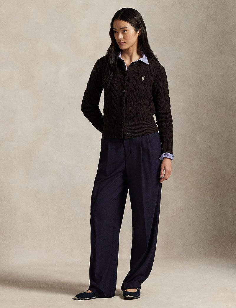 Polo Ralph Lauren - 2/15 80-20 W/CS RWS-SWEATER-CARDIGA - vesten - walnut brown mela - 0