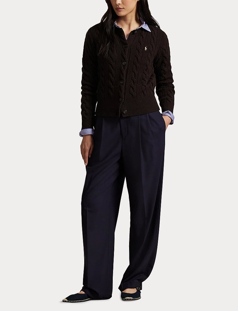 Polo Ralph Lauren - 2/15 80-20 W/CS RWS-SWEATER-CARDIGA - vesten - walnut brown mela - 4