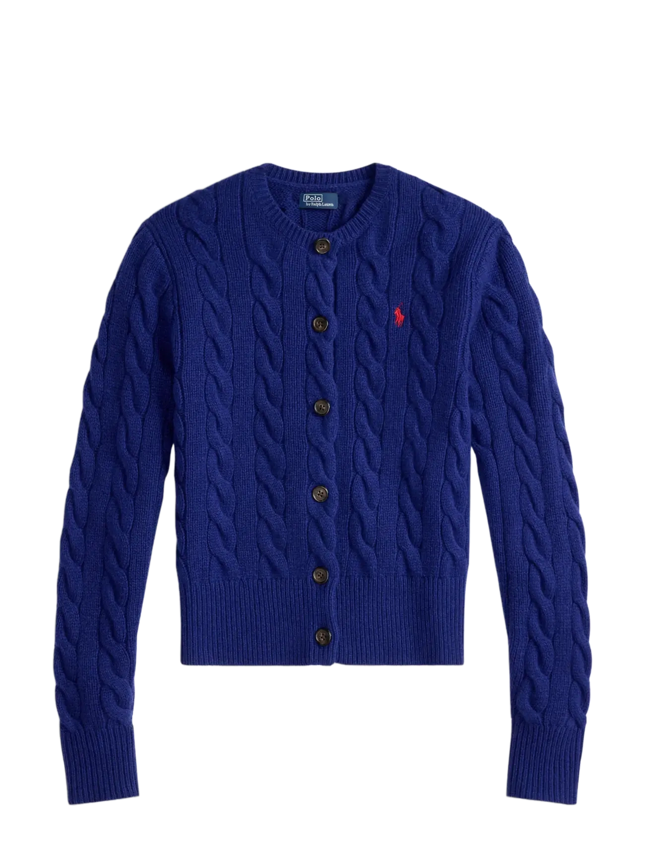 Cable-Knit Wool-Cashmere Cardigan - WINTER NIGHT NAVY