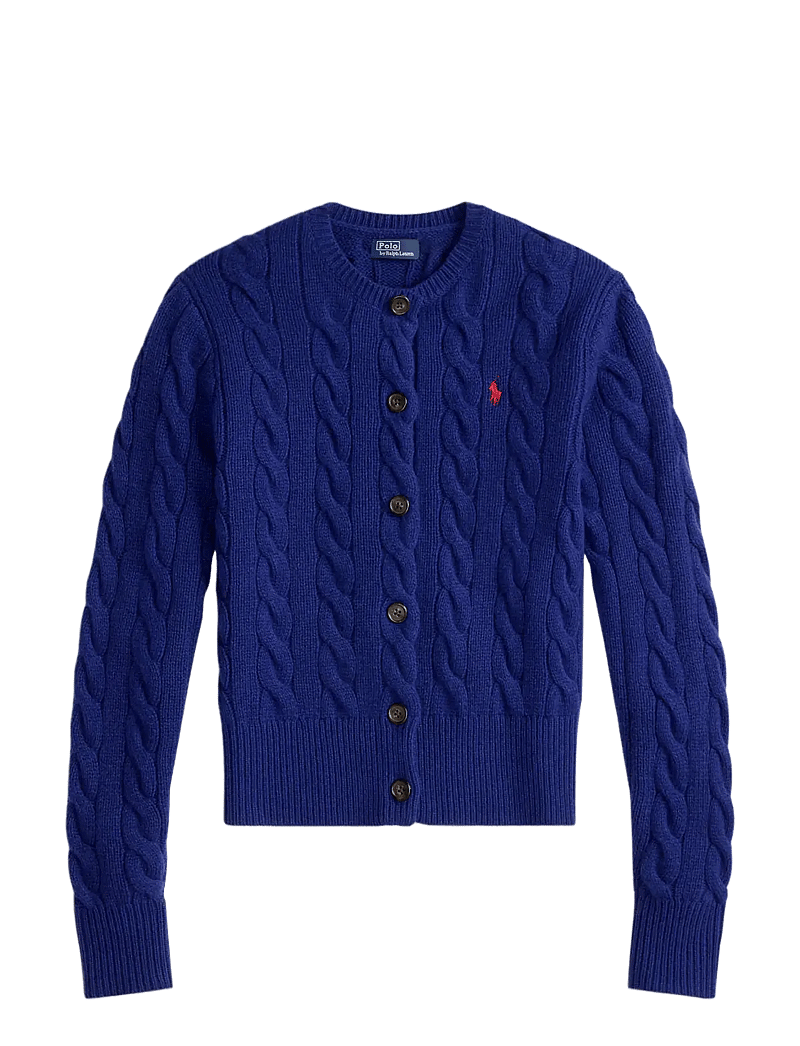 Polo Ralph Lauren - Cable-Knit Wool-Cashmere Cardigan - kaschmir - winter night navy - 1
