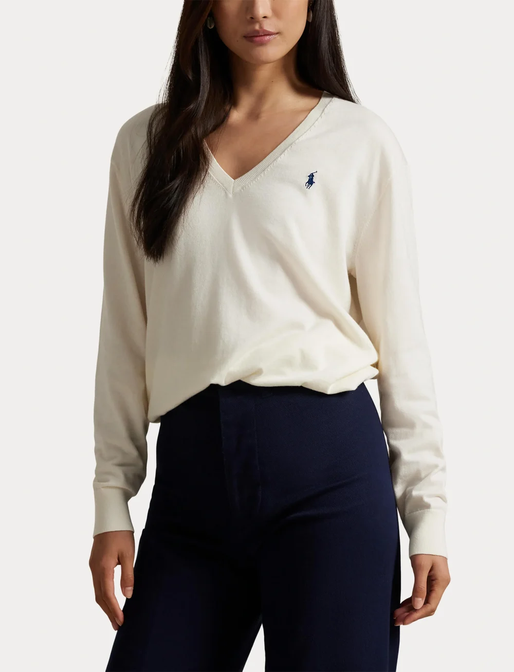 Polo Ralph Lauren - Cotton V-Neck Sweater - sweaters - collection cream - 5
