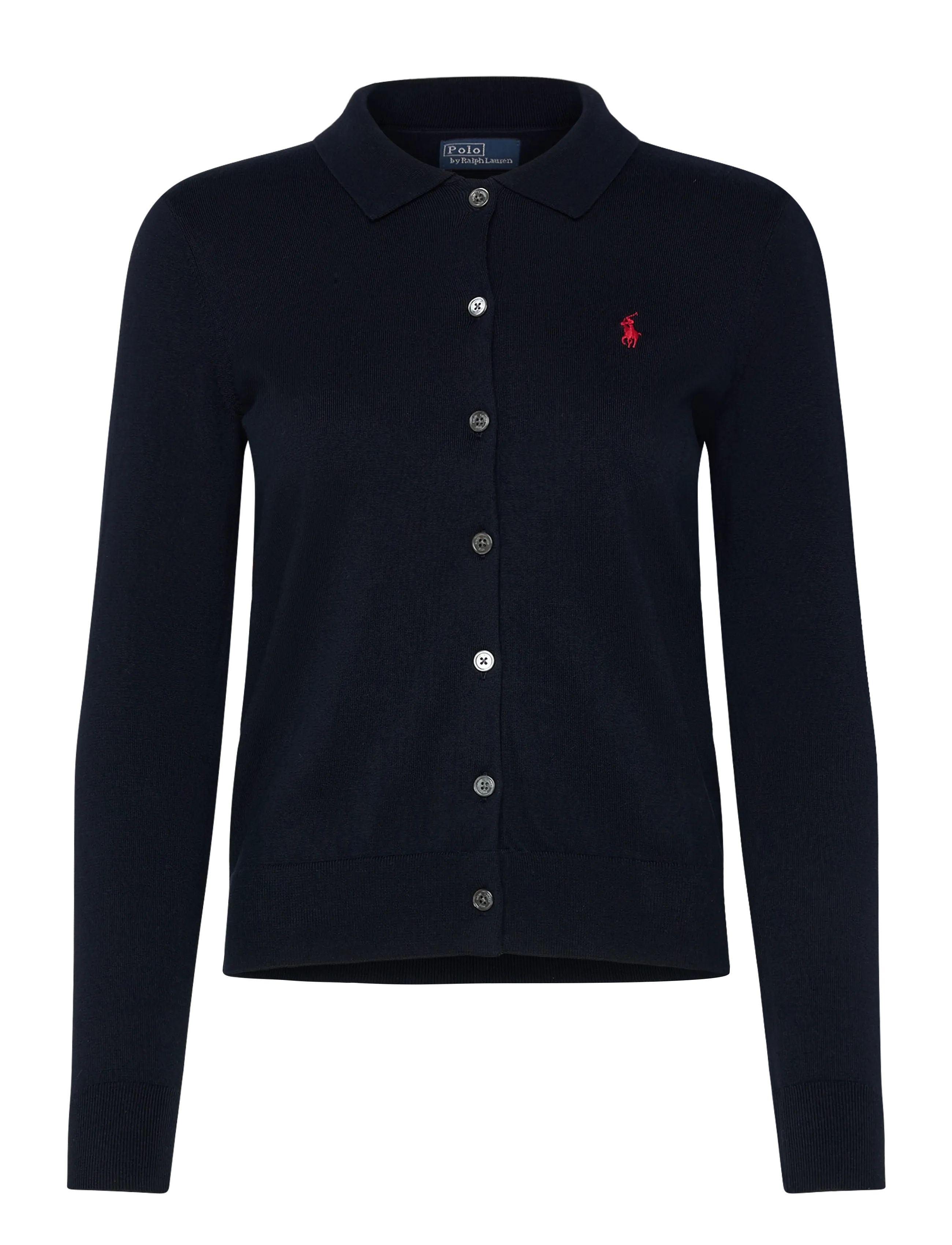 Polo Ralph Lauren Polo-Collar Buttoned Cardigan - Cardigans - HUNTER NAVY / navy