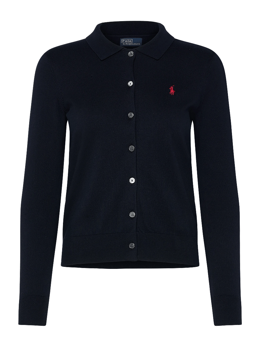 Polo Ralph Lauren - Polo-Collar Buttoned Cardigan - cardigans - hunter navy - 1