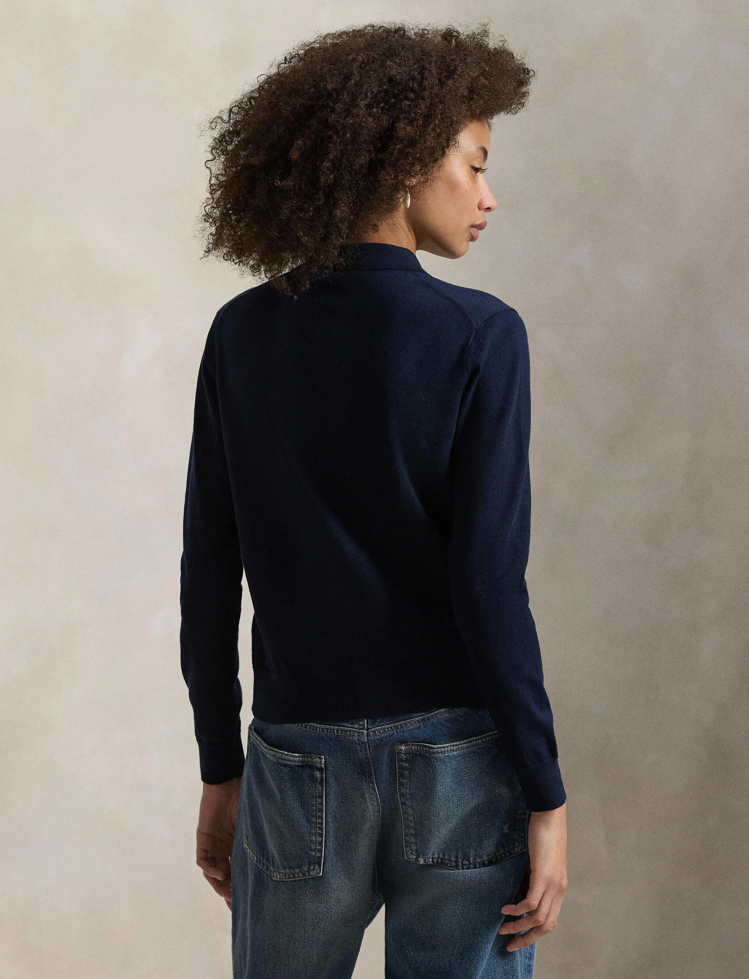 Polo Ralph Lauren - Polo-Collar Buttoned Cardigan - cardigans - hunter navy - 3